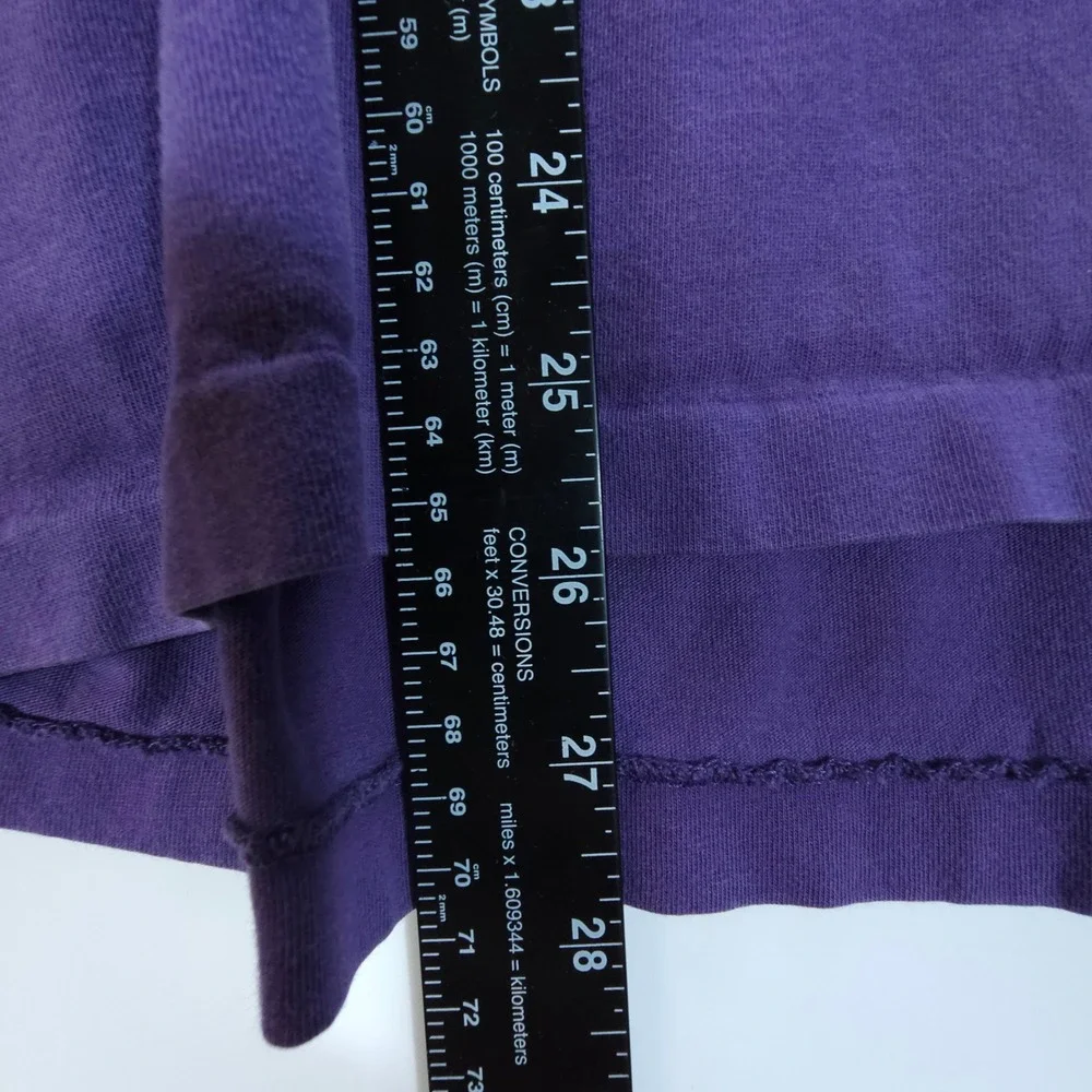 Vintage Polo Ralph Lauren Mens Large Purple V-Neck Pony Logo T-Shirt Streetwear